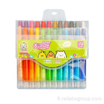 Crayon de stylo de peinture pastel à l&#39;huile multicolore pour enfants